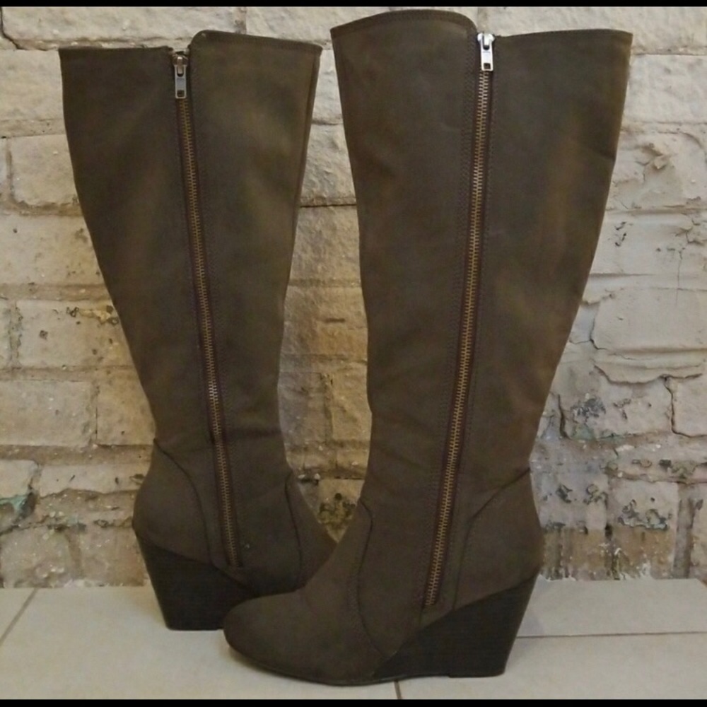 Fergalicious by Fergie Wedge *WIDE CALF* Boots